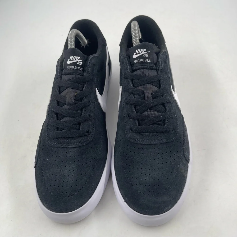 NIB! 👞 Nike Unisex SB Heritage Vulc Black Skateboard Shoes Sneakers - Size 10